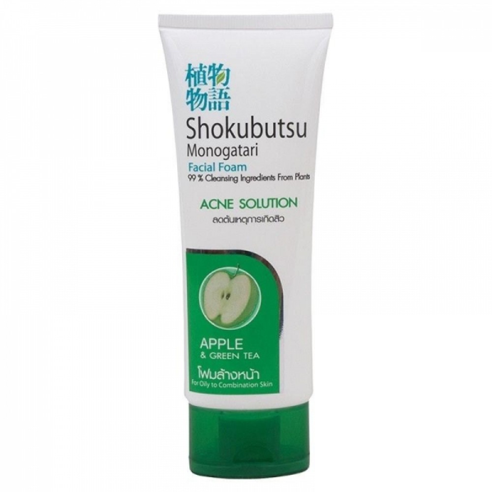 Пенка для умывания для жирной кожи Shokubutsu Acne Solution, 100 мл ...
